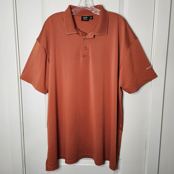 AKWA Classic Rust Orange Polo Shirt Size 3XL Big And Tall Golf Casual USA Made - Picture 2 of 11